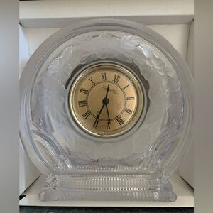 Vintage Crystal Clock NWT IN BOX